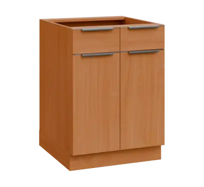 SIS - 6DZ2 spodní skříňka, 2-dveřová, 2-zásuvková, 870x600x600, buk royal